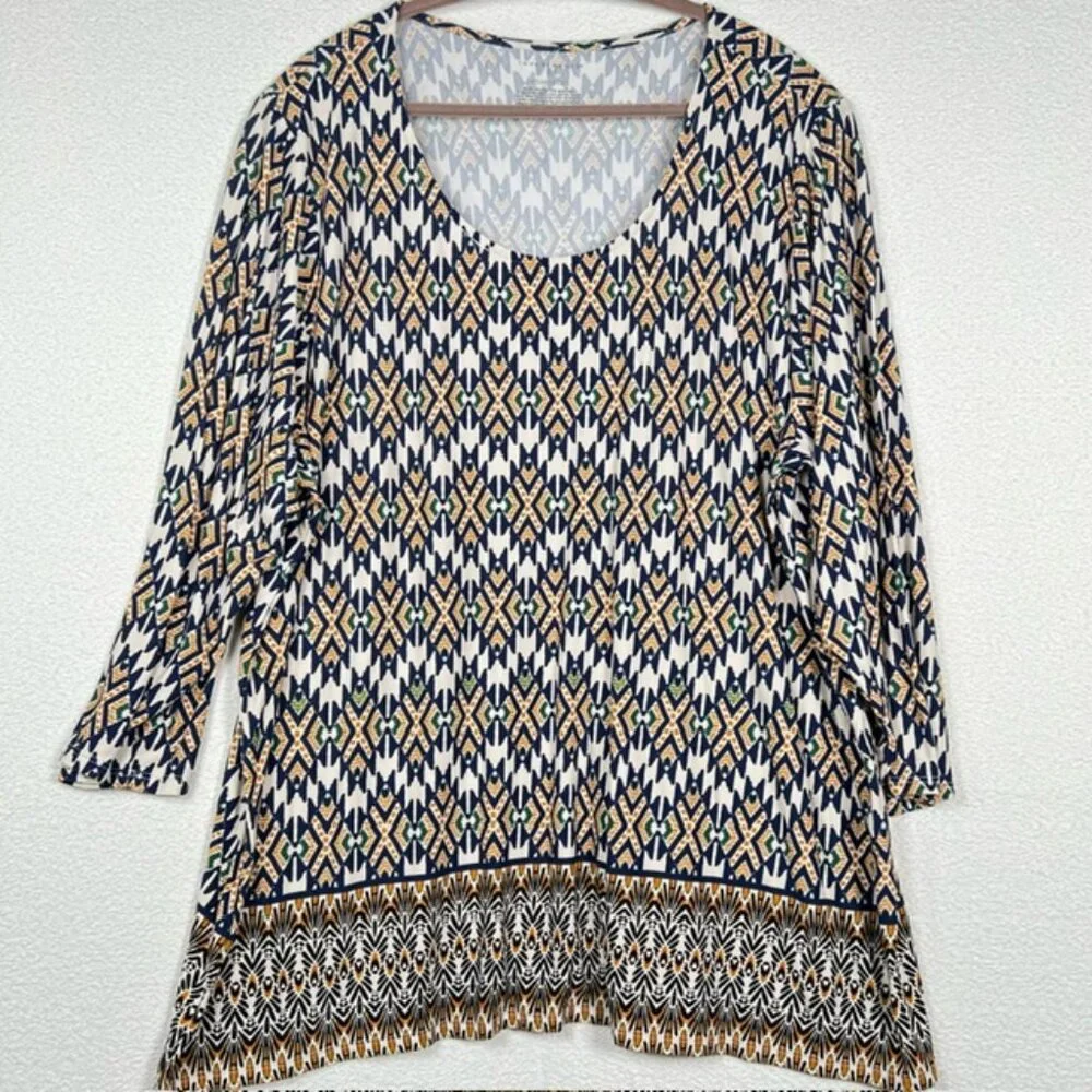 Investments II Essentials Womens Tunic Plus Size 3X - Picture 1 of 5